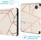 imoshion E-reader Hoesje - Geschikt voor Kobo Libra H2O - Design Slim Hard Case Sleepcover Bookcase met stand - White Graphic