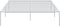 vidaXL - Bedframe - metaal - wit - 120x190 - cm