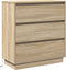 vidaXL - Nachttafel - met - LED - in - Sonoma - Eik - - - 71x34,5x75 - cm - - - Geengineerd - Hout