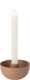 J-Line kaarshouder Kom - ijzer - oud roze - small - 2 stuks