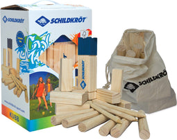 Schildkröt Fun Sports - Kubb Spel - Houten spel met 1 koning en 10 kubbs - Bruin (1 stuk)