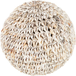 J-Line decoratie Bol Schelpen Noa - steen - naturel - large