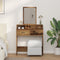 vidaXL - Kaptafel - met - lades - - - Vintage - hout - 79x41x140 - cm