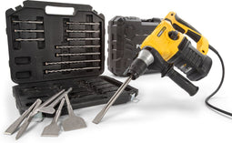 Powerplus POWX1199 - Elektrische klopboormachine - 1500 W 5 J 6 snelheidsfuncties SDS-plus 17 accessoires