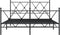 vidaXL - Bedframe - met - hoofd- - en - voeteneinde - metaal - zwart - 140x200 - cm