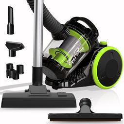 TurboTronic CV07 - Zakloze Stofzuiger - 700 Watt - 19.000 PA - Compact Design - Zwart/Groen