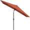 vidaXL - Parasol - met - metalen - paal - 300x200 - cm - terracotta