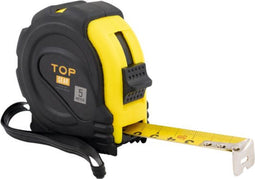 Topgear TOPGEAR Rolbandmaat 5 mtr. rubber grip