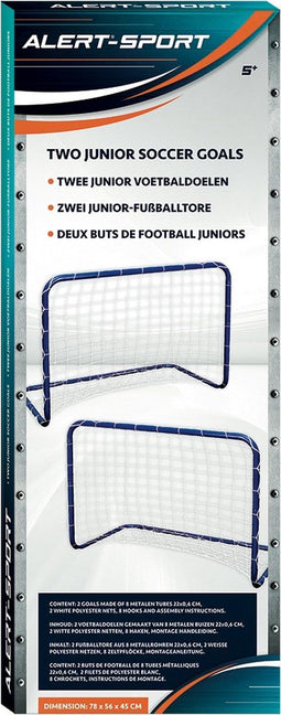 Alert Sport Mini Doelen 76x56x45 cm 2 Stuks Blauw/Wit