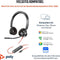 Poly Blackwire C3320 - On Ear Headset - Ruisonderdrukking USB-C/A - Zwart