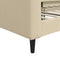 vidaXL - Slaapbank - 90x200 - cm - stof - crèmekleurig