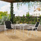 Woltu Campingstoel Set van 2 - Opvouwbare Lichtgewicht Stoelen met Armleuningen - Zwart - 58x53x76