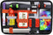 GRID IT! De Ultieme tas organizer - opbergsysteem voor ipad zwart/ oranje (medium)