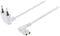 Nedis Stroomkabel - Euro Male - IEC-320-C7 - Gehoekt - Links Gehoekt - Vernikkeld - 3.00 m - Plat - PVC - Wit - Envelop