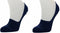 Marcmarcs 2-paar invisible sneaker sokjes - Anti slip randje - Blauw (2 paar)