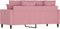 vidaXL - Tweezitsbank - 140 - cm - fluweel - roze