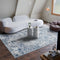 tectake® Vintage Design Vloerkleed Amara - Laagpolig - Wasbaar - 240cm x 340cm - Blauw