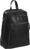 Chesterfield James Leren Laptop Rugzak - 14 inch - Zwart