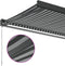 vidaXL - Luifel - uittrekbaar - 3x2,5 - m - stof - en - aluminium - antraciet - en - wit