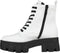 Guess Vesna - Veterboots met plateauzool - Ritssluiting - Wit