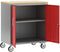 vidaXL - Gereedschapskast - op - Wielen - met - Vergrendeling - Rood - 75x45x85 - cm - Staal