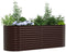 vidaXL - Tuinbed - Bruin - 240x80x81 - cm - Gealvaniseerd - Staal