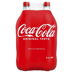 Coca Cola - Frisdrank coca cola regular petfles 1.5 liter | 4 stuks