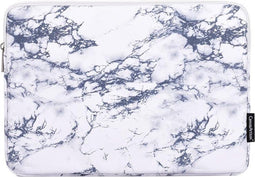 Laptophoes 13 Inch GV – Geschikt voor o.a Macbook Pro 13 Inch 2009-2012 / Pro 14 inch 2021 / Macbook Air 2008-2017 – Laptop Sleeve – Wit Marmer