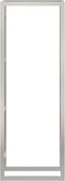 vidaXL - Haardhoutrek - 80x28x222 - cm - roestvrij - staal