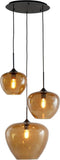 Light & Living Mayson - Hanglamp - 3L - Bruin Glas - Ø40cm