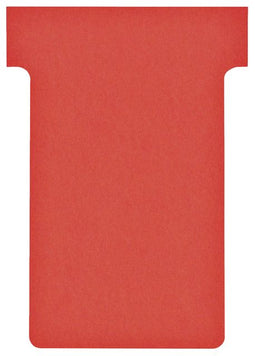 Nobo T-Kaart Maat 2, Papier, 170 g/m², 85 x 48,5 mm, Rood (pak 100 stuks)