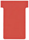 Nobo T-Kaart Maat 2, Papier, 170 g/m², 85 x 48,5 mm, Rood (pak 100 stuks)
