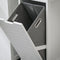 SoBuy BZR122-W - Badkamerkast - Lage Kast met Wasmand - Wit
