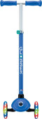 Globber Primo Plus Lights - 3-Wiel Step - lichtgevende wielen - verstelbaar stuur - blauw
