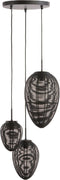 Light & Living Hanglamp Yaelle - Zwart - Ø36cm - 3L - Modern - Hanglampen Eetkamer, Slaapkamer, Woonkamer