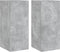 vidaXL - Tv-wandmeubels - met - LED - 2 - st - 30,5x35x70 - cm - betongrijs