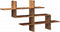 vidaXL - Wandschap - 124,5x18x60,5 - cm - bewerkt - hout - oud - houtkleurig
