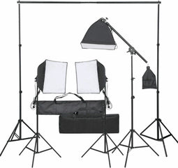 vidaXL - Fotostudioset - met - verlichtingsset