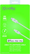Lightning naar Type-C Kabel, 1 meter, Wit - PVC - Celly