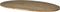 HSM Collection Tafelblad ovaal - 260x120 cm - blank - teak