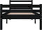 vidaXL - Bedframe - massief - hout - zwart - 90x190 - cm