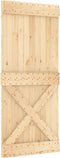 vidaXL - Schuifdeur - met - beslag - 90x210 - cm - massief - grenenhout
