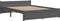 vidaXL - Bedframe - massief - hout - grijs - 140x190 - cm