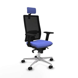 Piqueras y Crespo 2D086N2 - Bureaustoel - Hoofdsteun - Licht Blauw