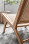 MUST Living Lounge chair Lazy Loom Natural,69x65x76 cm, teakwood
