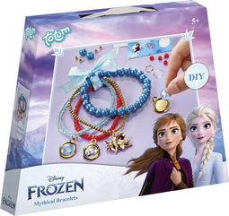 Totum Disney Frozen 2 - Luxe kralen bedel armbandjes maken - Inclusief Anna Elsa Olaf (set van 4)