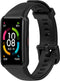 iMoshion Bandje Geschikt voor Huawei Band 6 / Honor Band 6 - iMoshion Siliconen band zwarte gesp met installatiehulp - Zwart