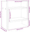 Bureau organiser 34,5x15,5x35,5 cm hout gerookt eikenkleurig