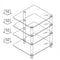 NorStone Bergen 2 - Audiomeubel - 4 glazen planken - Zwart hoogglans