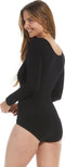 MAGIC Bodyfashion Longsleeve Bodysuit - Eco-vriendelijk Tanboocel™ Bamboe - Zwart - Maat S